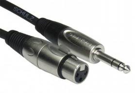 Schulz UAW 1 — 1 м немецкий микрофонный шнур-переходник от XLR-гнезда к стереоджеку 6,3 мм