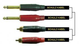 Schulz ADPS 1 — 1 м немецкий двойной шнур-переходник 2 джека на 2 RCA
