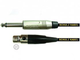 Schulz ABL — 20 см шнур-переходник от 4-пинового mini-XLR гнезда на моно джек 6,3 мм