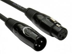 Schulz COD 10 — 10 м немецкий микрофонный шнур с чёрными разъёмами